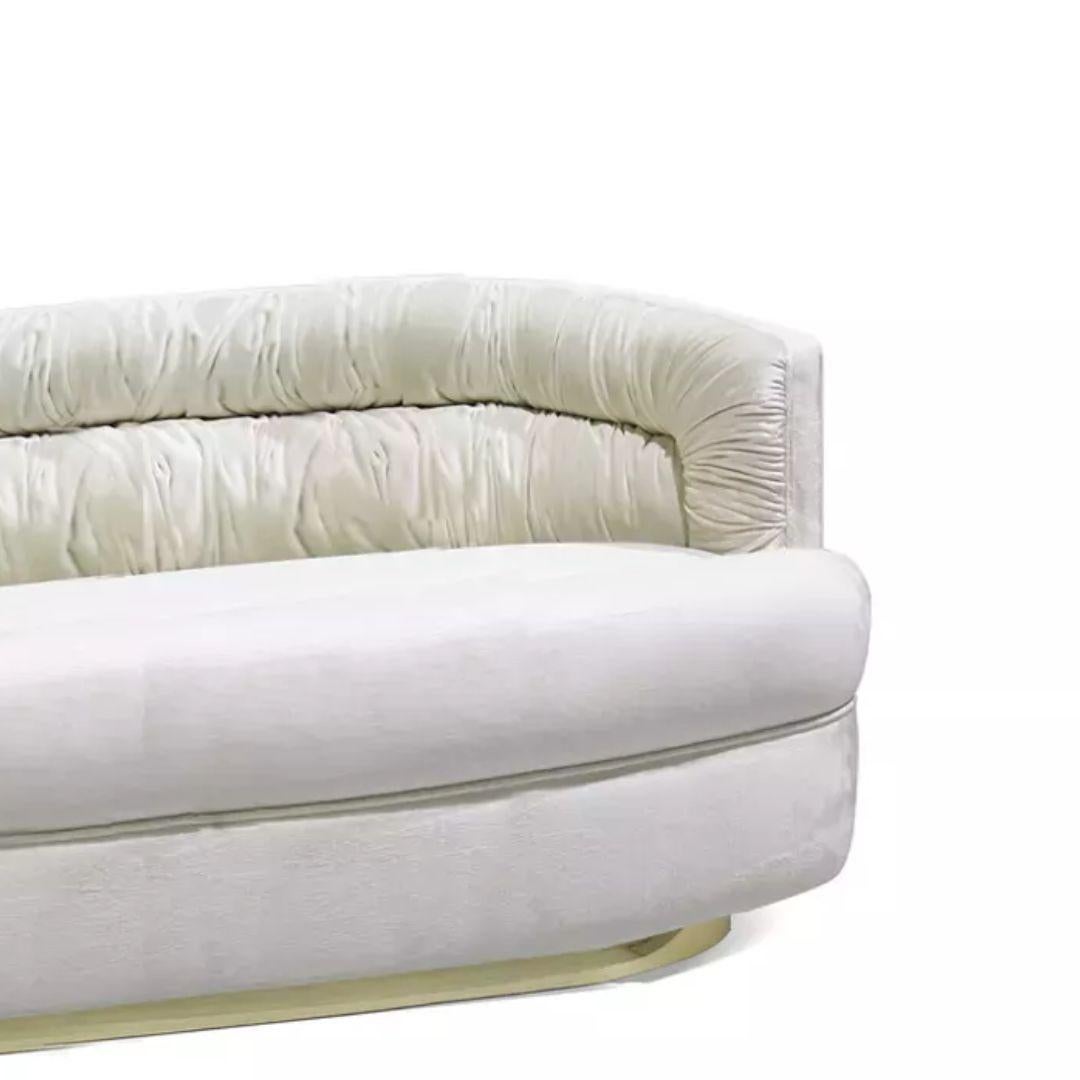 Portuguese Cocktail Metal Base Sofa For Sale