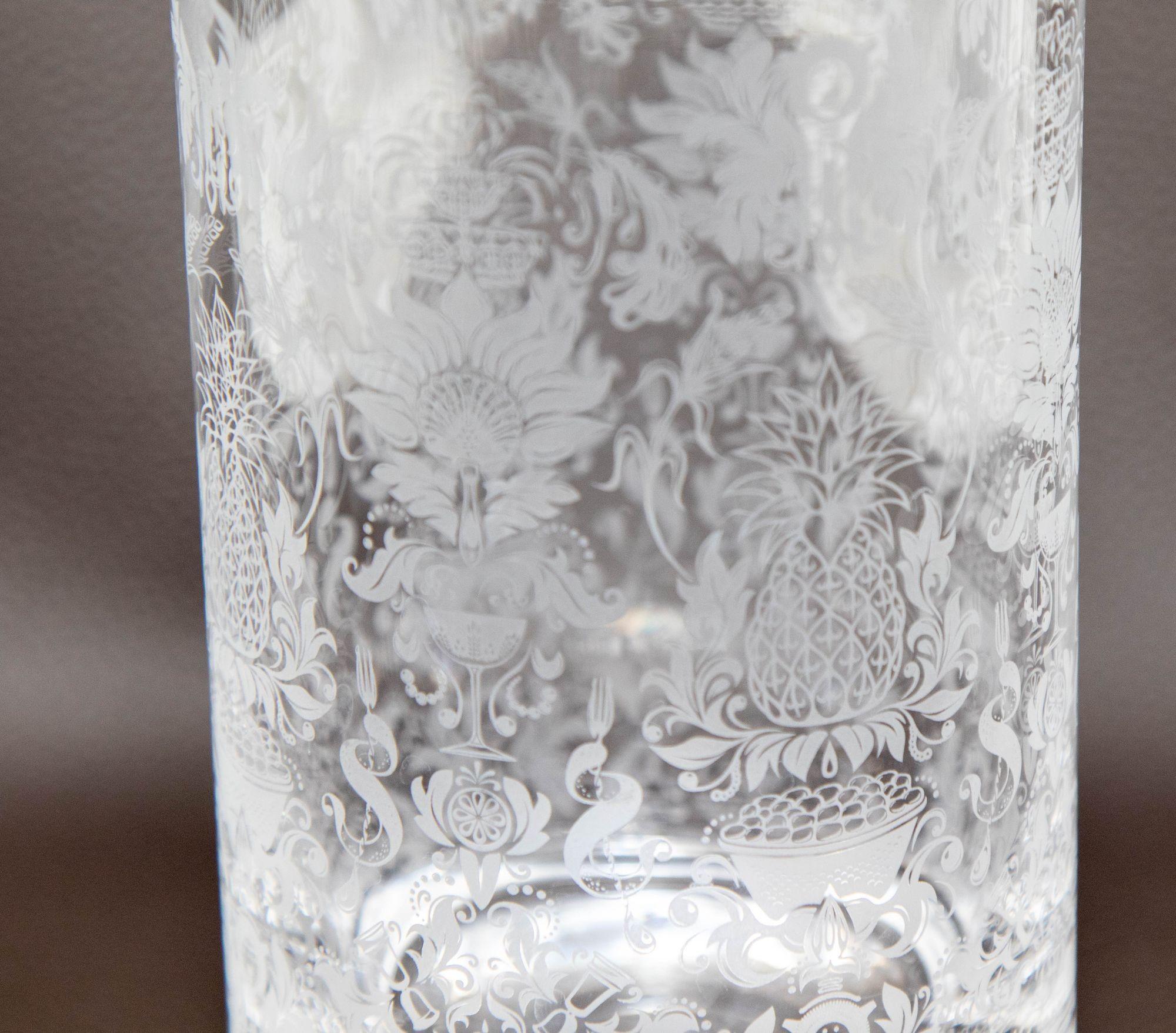 Sconosciuto Bicchiere di vetro acidato per la miscelazione di cocktail in vendita