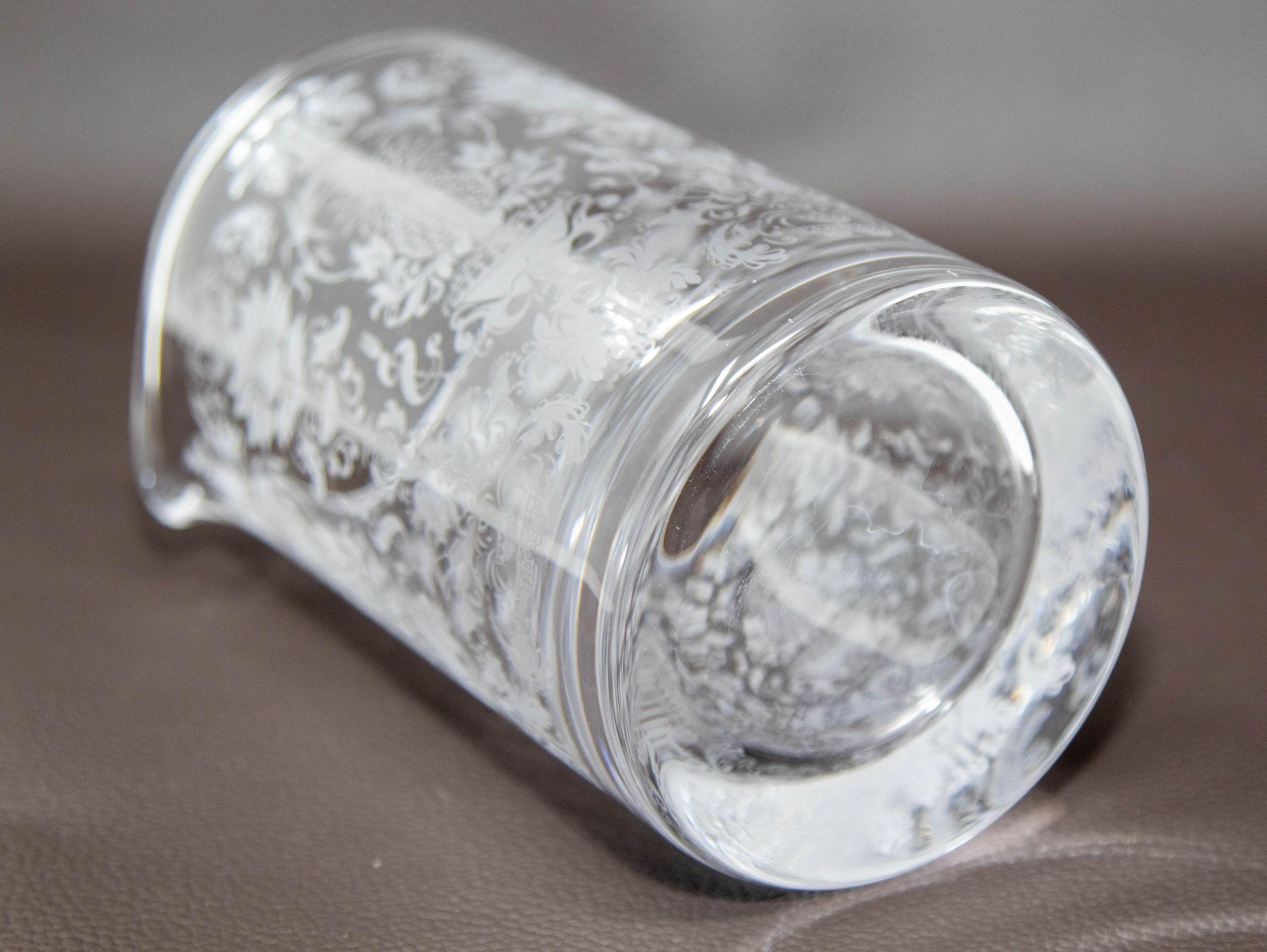 Vetro artistico Bicchiere di vetro acidato per la miscelazione di cocktail in vendita