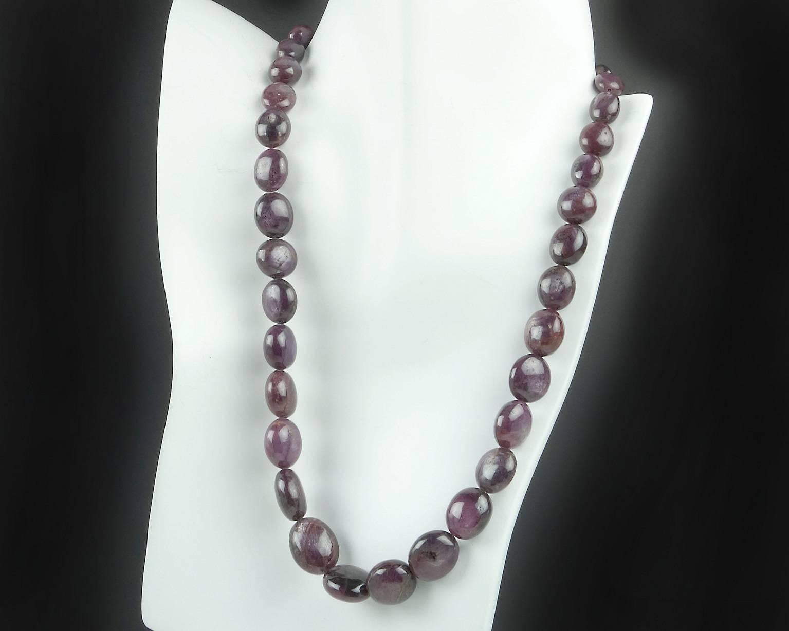 Contemporary Gemjunky Cocktail Necklace of Graduated Rubies