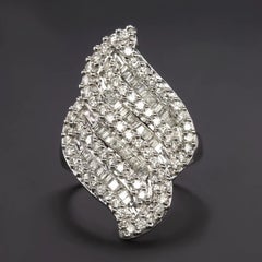 Cocktail Pave 2 Carat  Diamond Ring