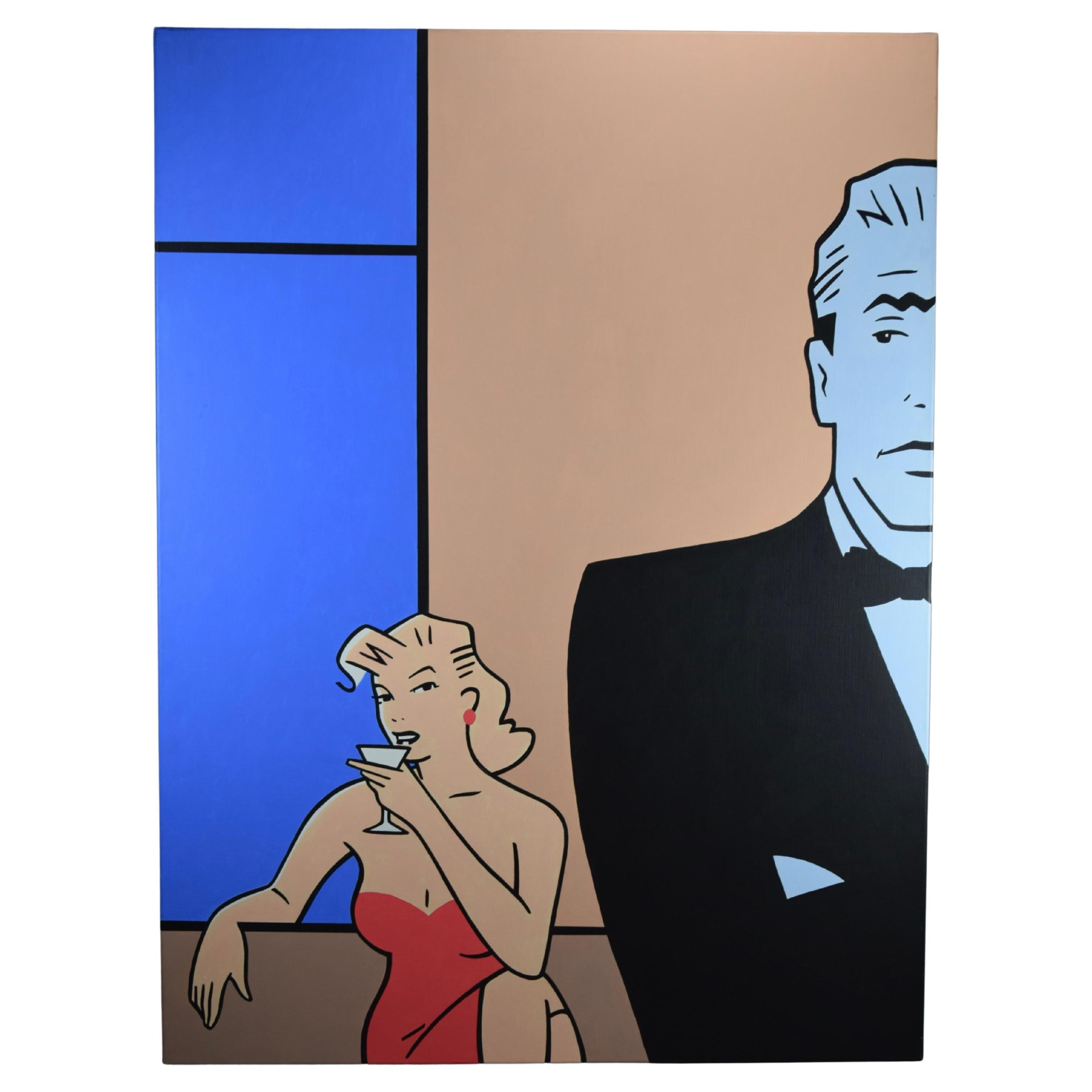 "Cocktail" Pop Art Painting by Luc Verschuuren 2001