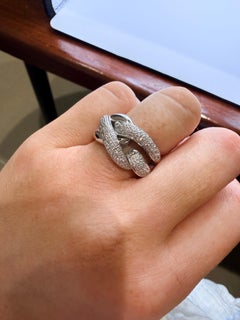 Cocktail ring braided design 14KT gold