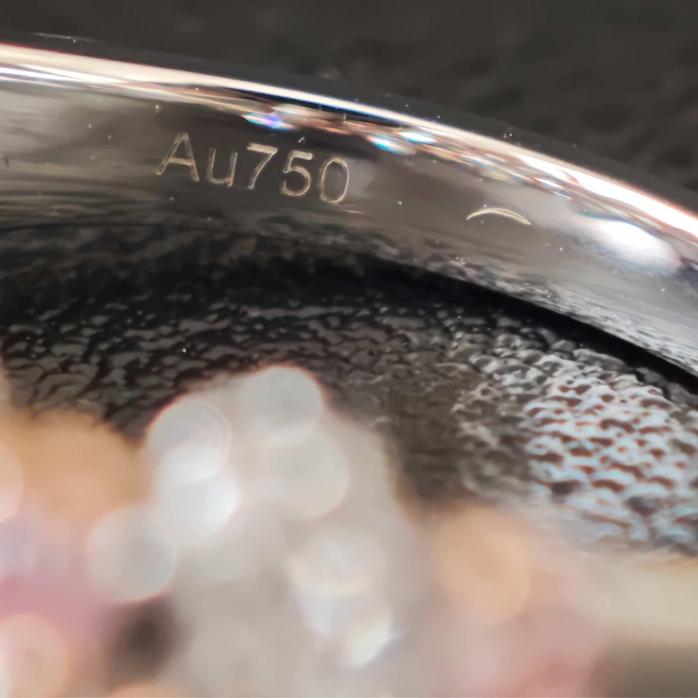 Cocktailring, natürliche runde Pink & Pear White Diamanten 1,28 ct.  18K Gold im Angebot 3