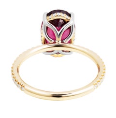 Cocktail Ring with 5.00ct Rhodolite Garnet