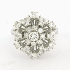 COCKTAIL ring with brilliant cut diamonds up to 1.84ct 14k gold