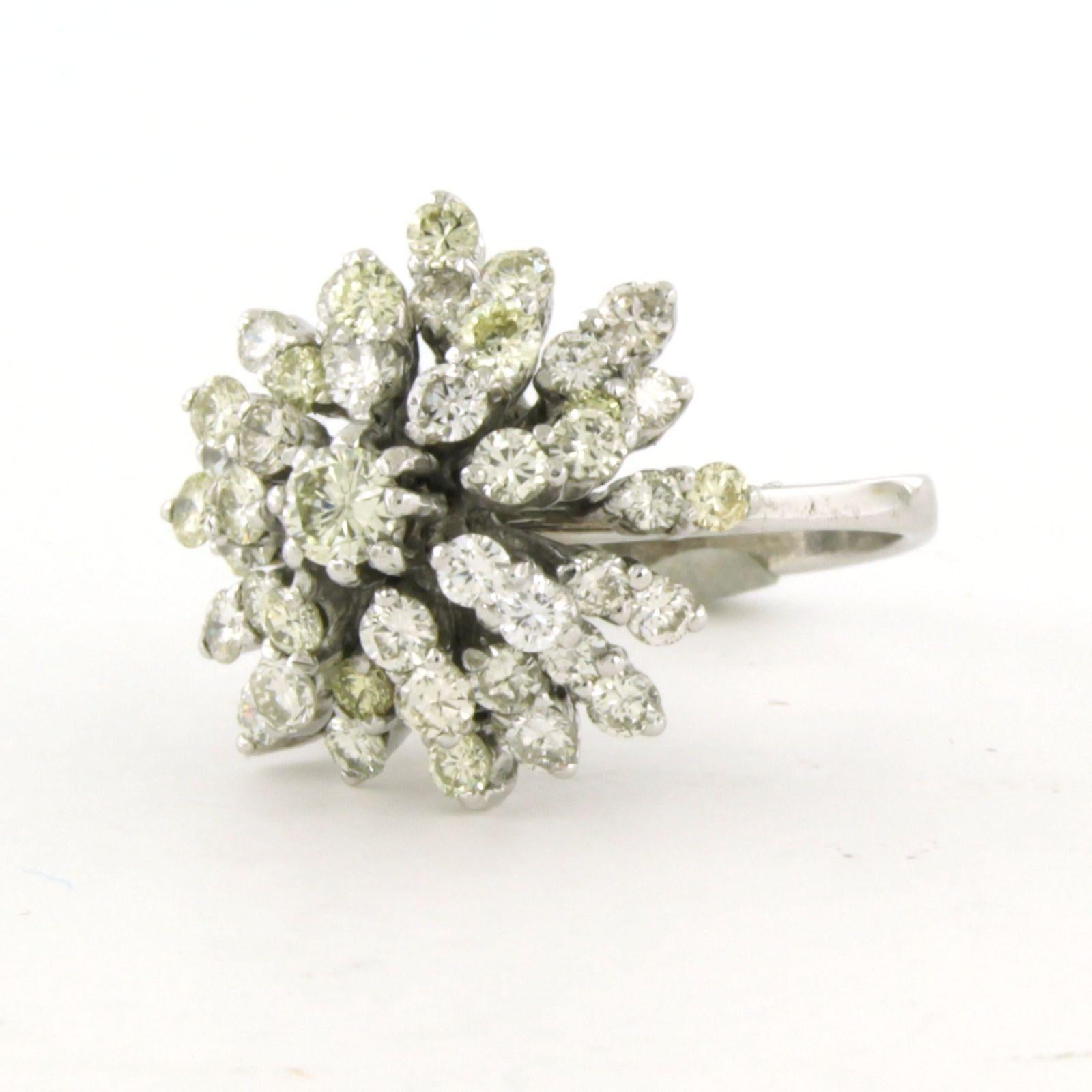 Cocktailring mit Diamanten im Brillantschliff bis zu 2,00ct 14k Gold 6,3 Gramm im Angebot 1