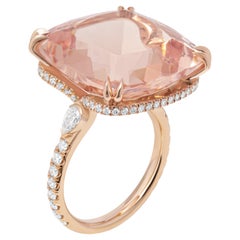 Cocktail Ring with Pink Morganite