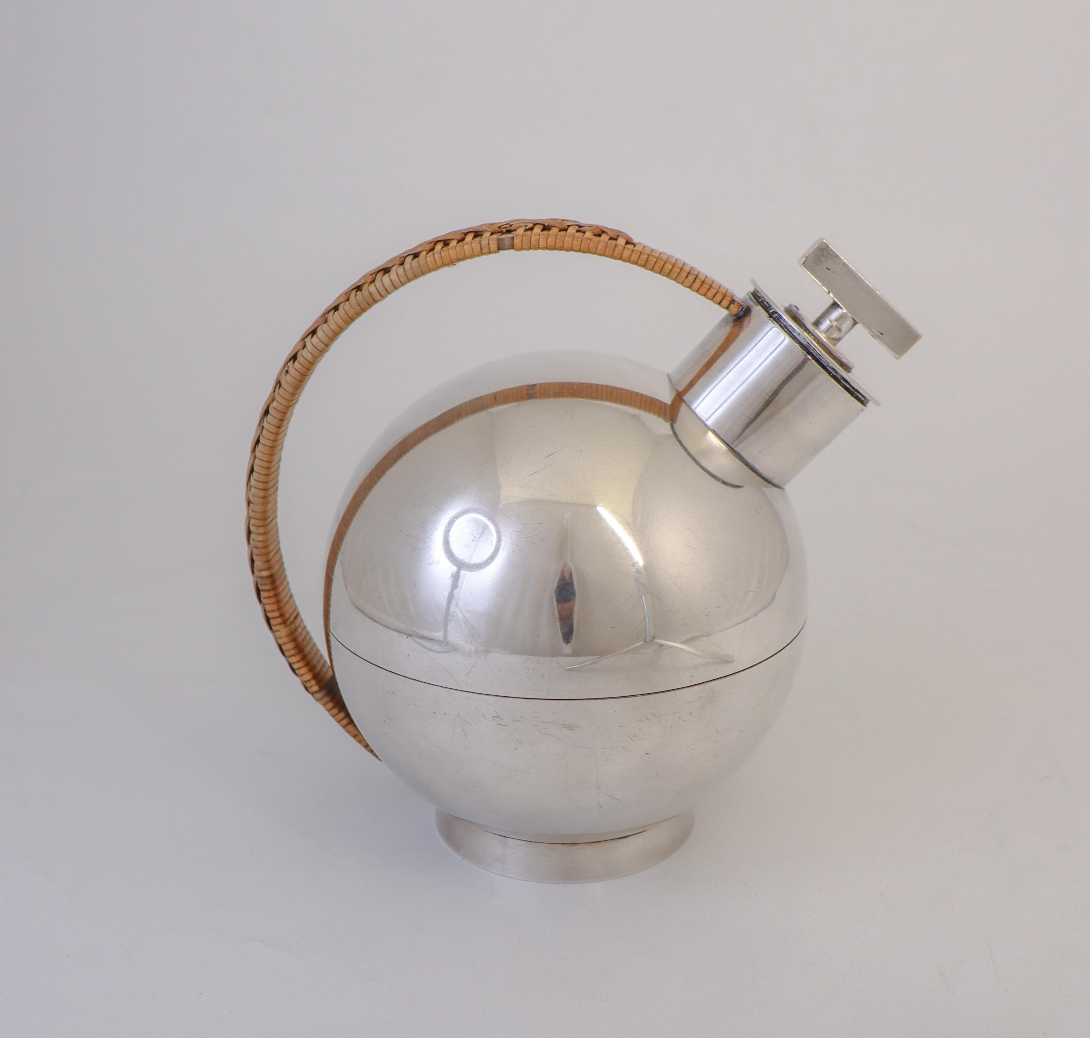 Cocktail Shaker - Art Deco 1930s - Sylvia Stave - C.G Hallberg  - Alpaca 1
