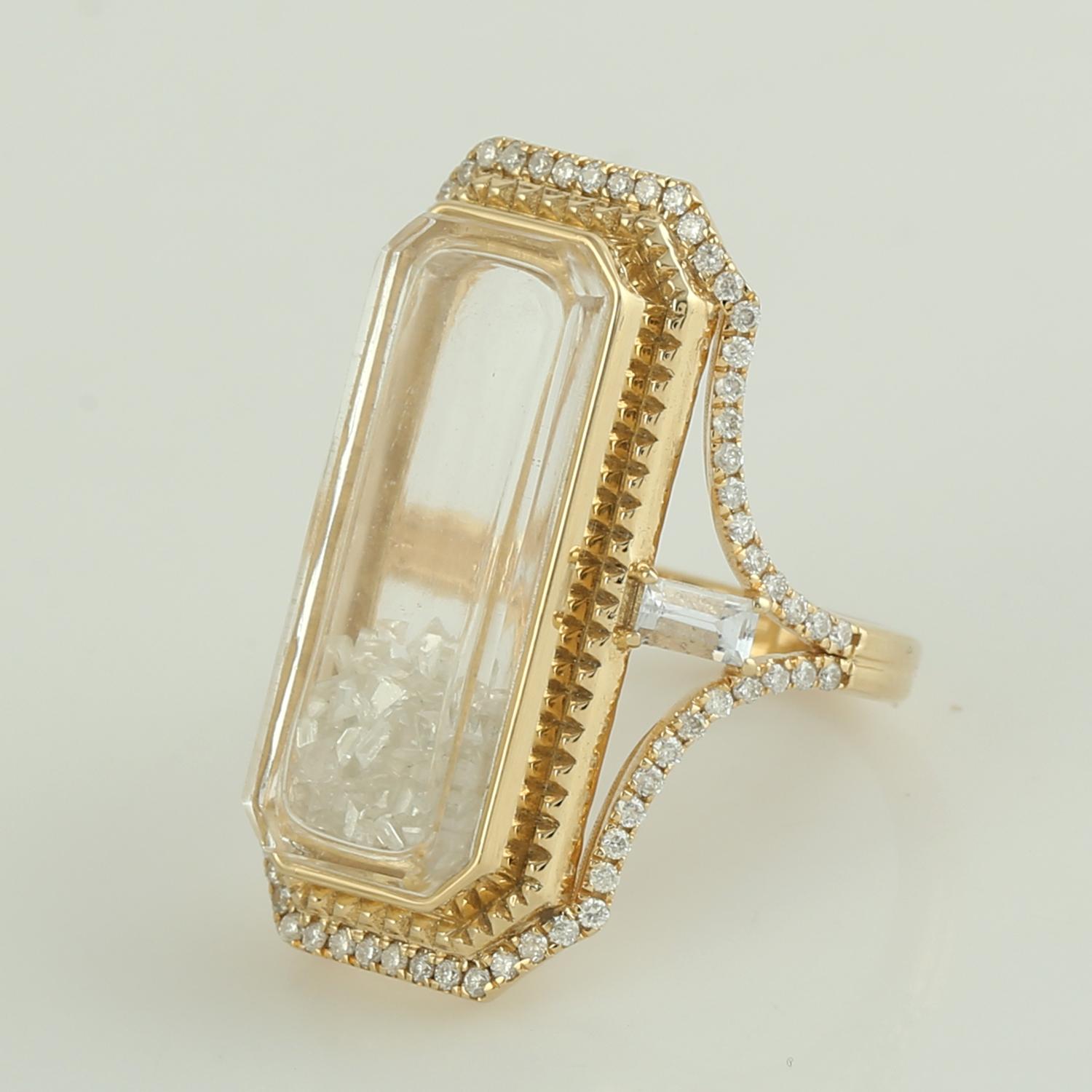 14KT:7.760g,D:1.72ct, Glas:8.99ct,Sapp:0.51ct, 