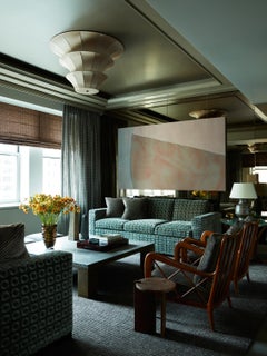 Cocktail Side Table Modern Contemporary Round Handmade Corten Rust Steel