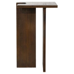 Cocktail Side Table Modern Hand-Shaped Geometrical Handmade Bronze Steel