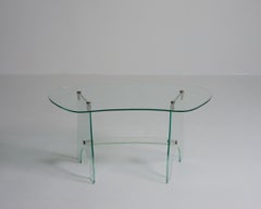 Glass and Brass Cocktail Table