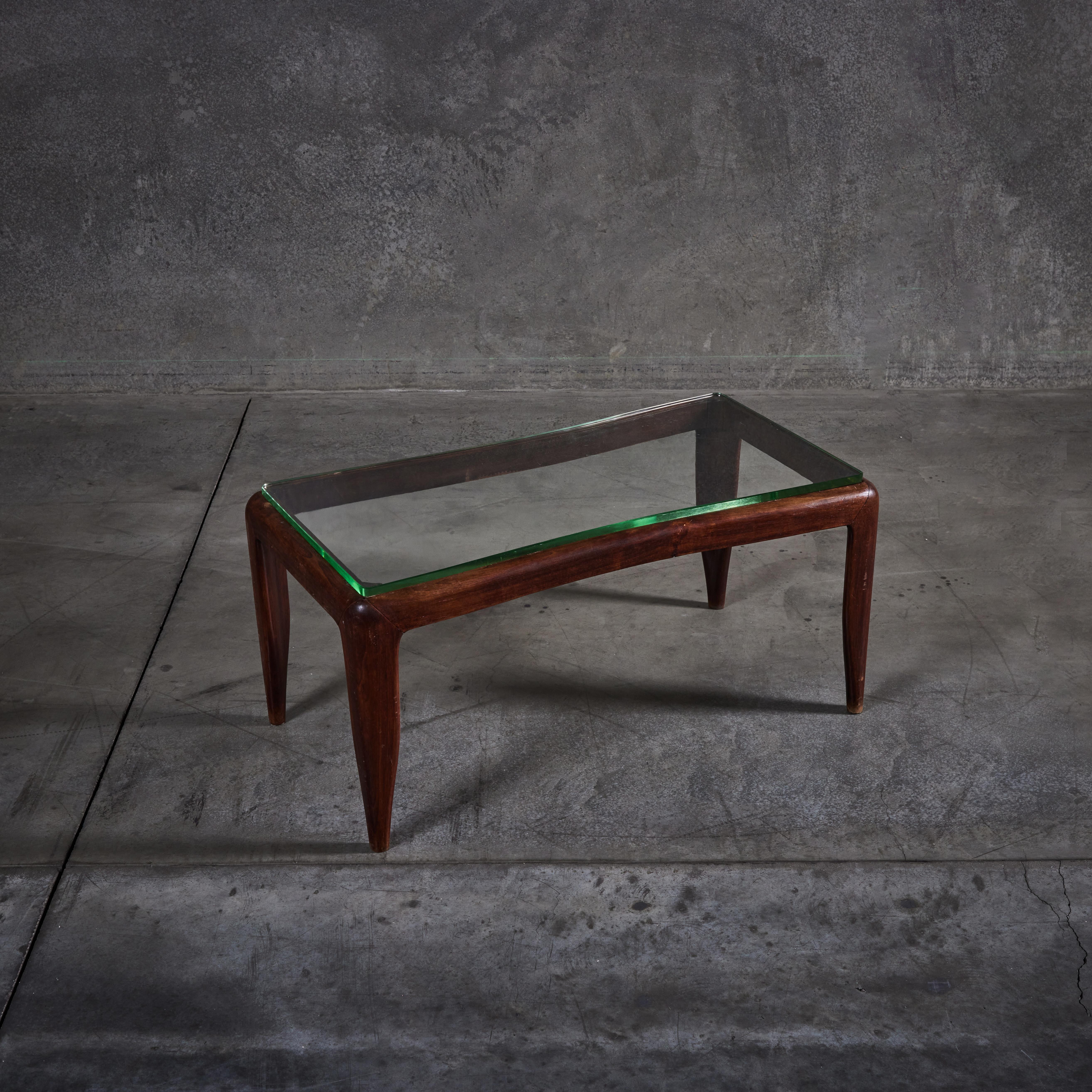 Glass Cocktail Table by Gio Ponti For Sale
