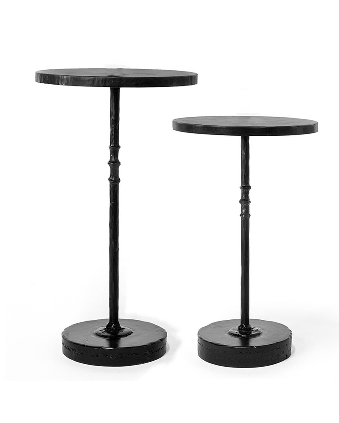 Table No. 6
J.M. Szymanski
D. 2025

This sumptuous cocktail table is handcrafted in textured blackened steel for a bold, refined presence. With rich, hand-applied warm black patina, each piece is unique and special. 

Custom sizes available. Made in