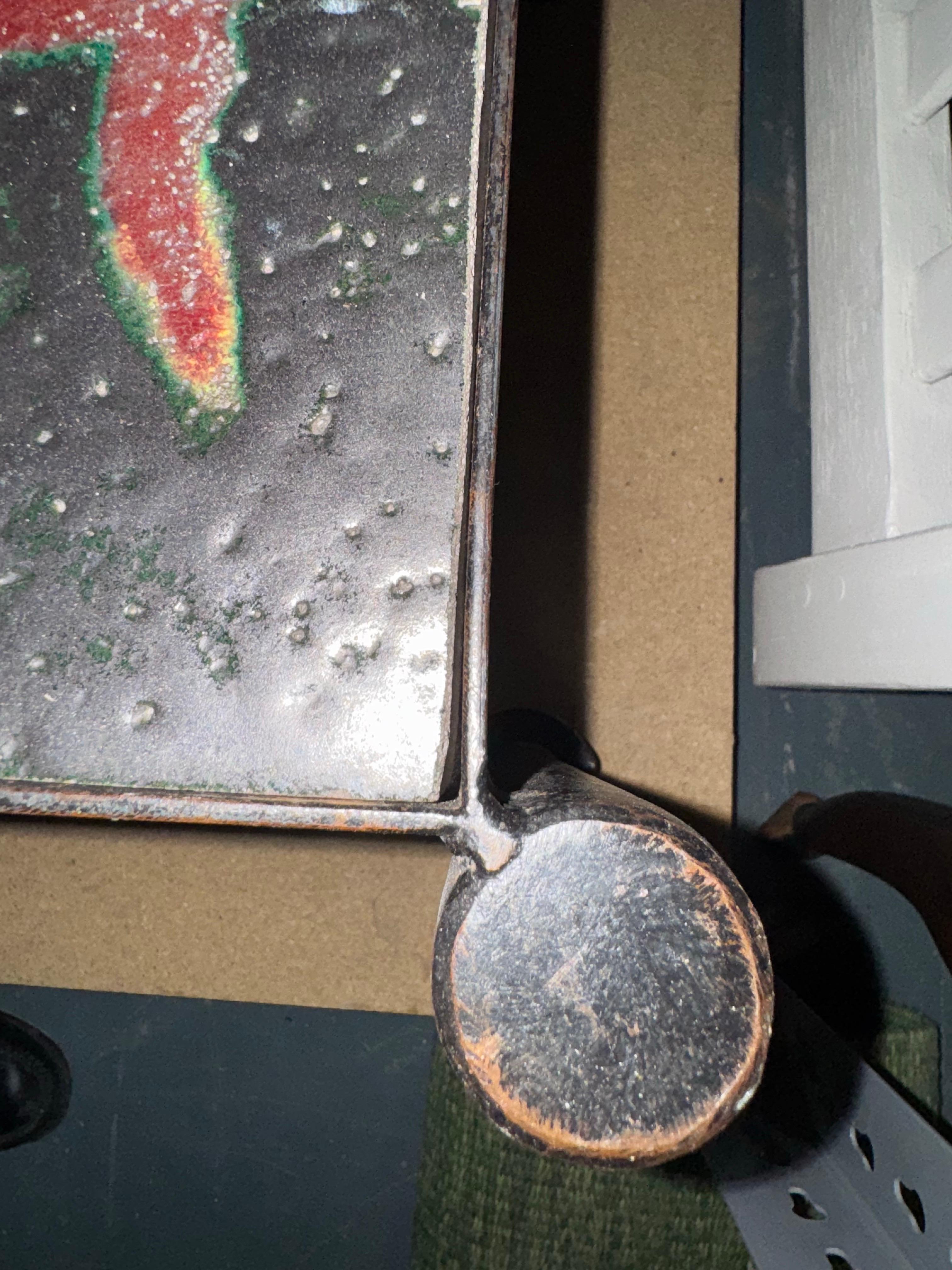 Mid-20th Century Cocktail Table (Ocean Motif) by Jacques Adnet For Sale