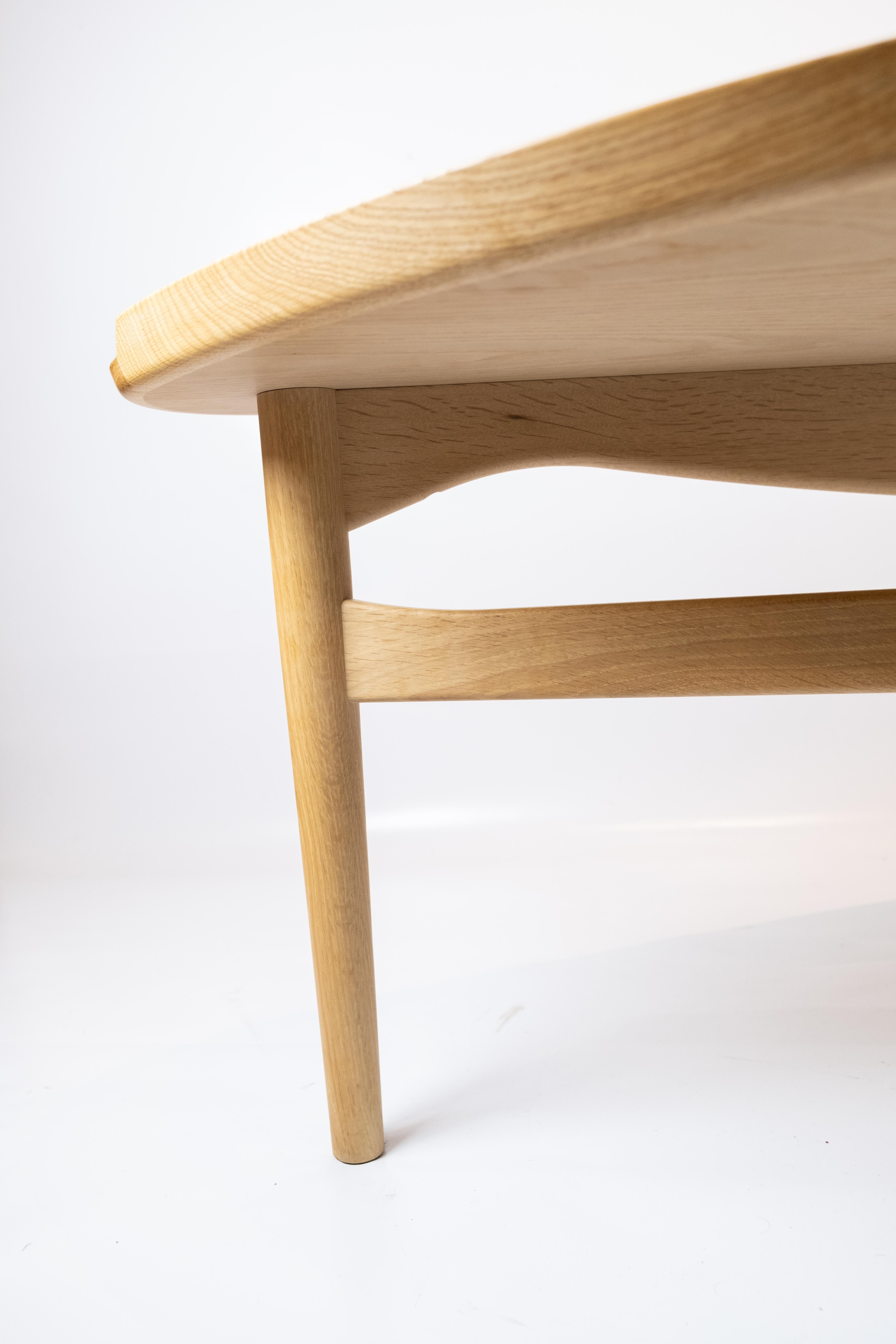 Mid-20th Century Cocktail Table of Oak and White Laminate Designed by Finn Juhl in 1951
