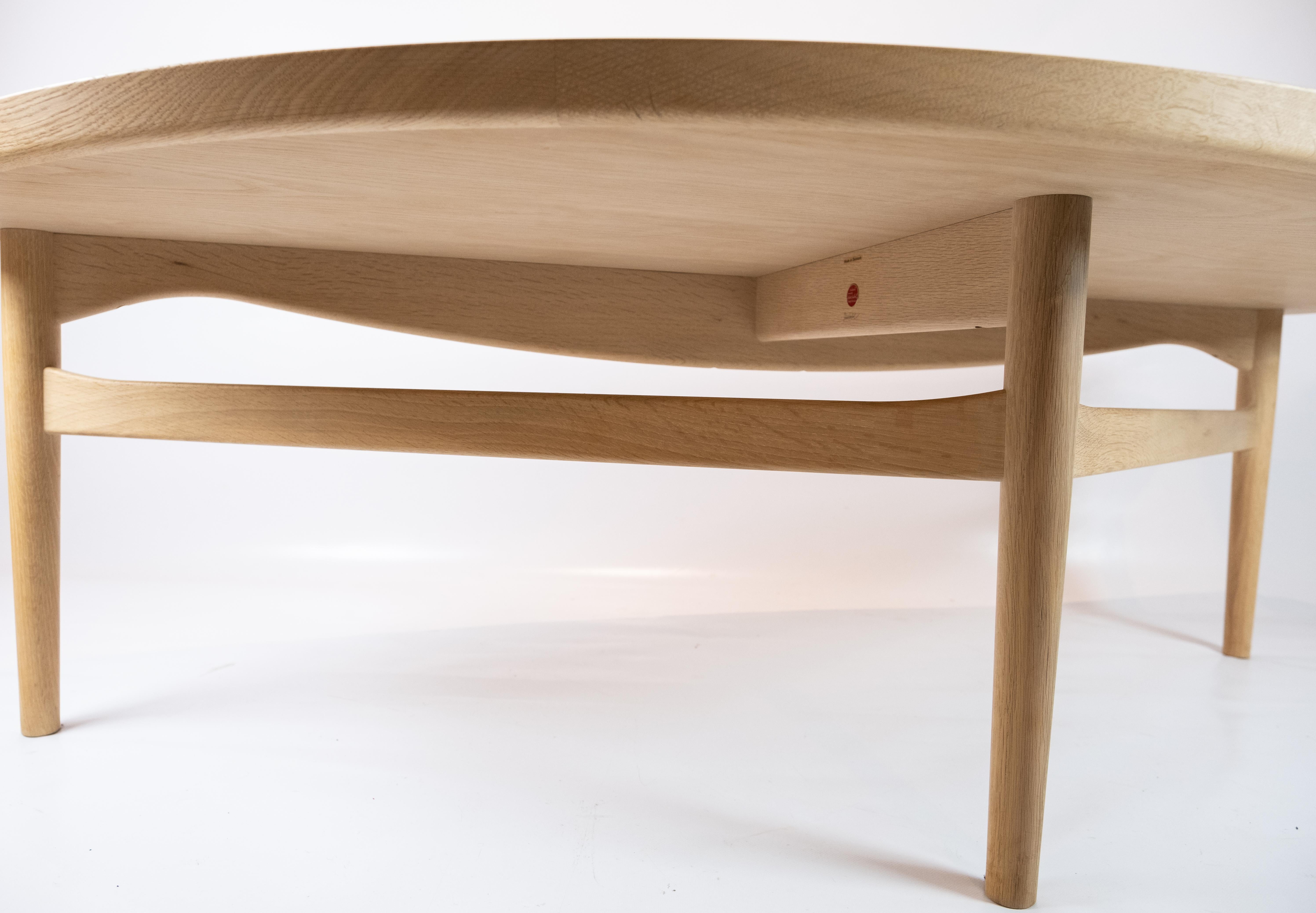 Cocktail Table of Oak and White Laminate Designed by Finn Juhl in 1951 1