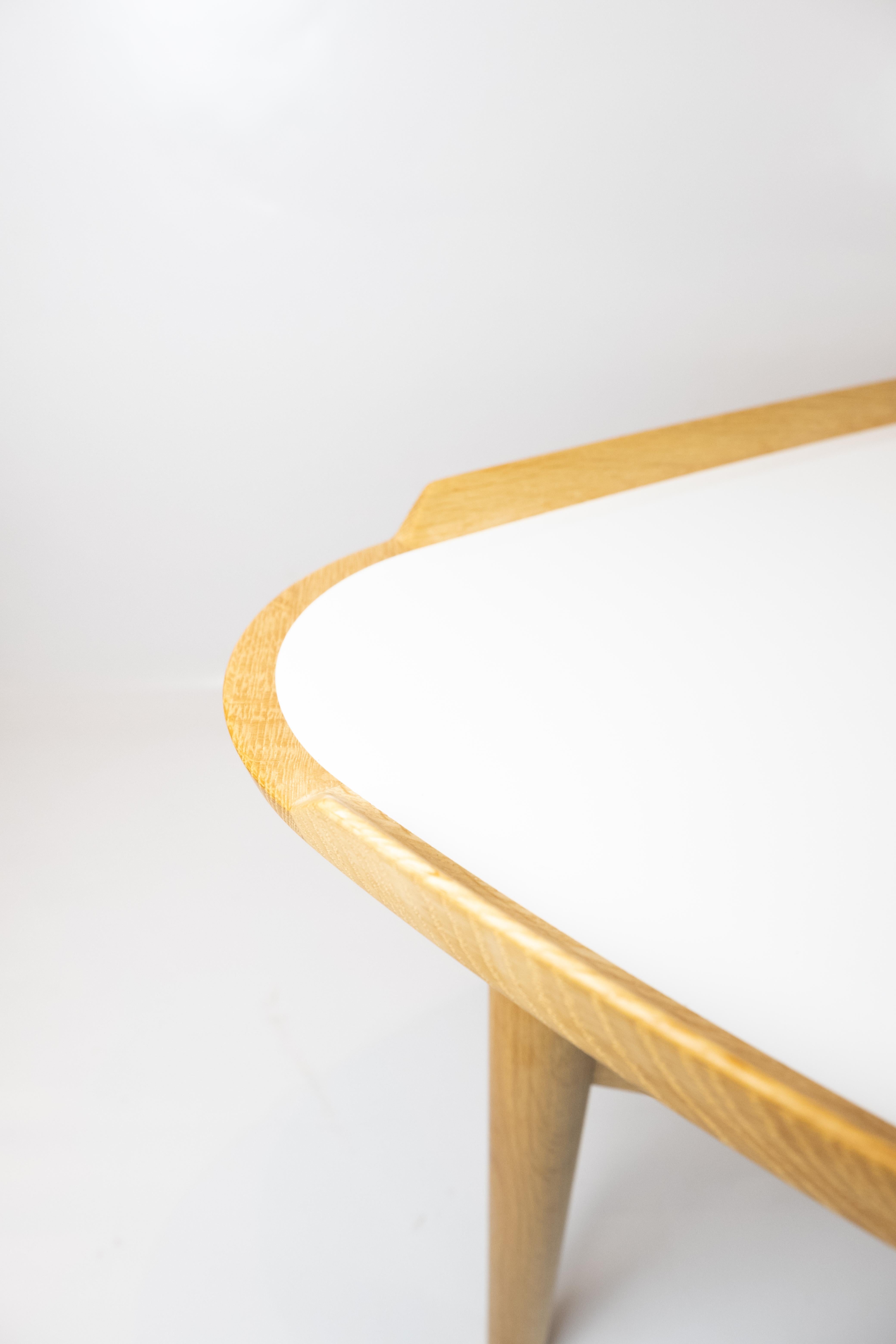 Cocktail Table of Oak and White Laminate Designed by Finn Juhl in 1951 2