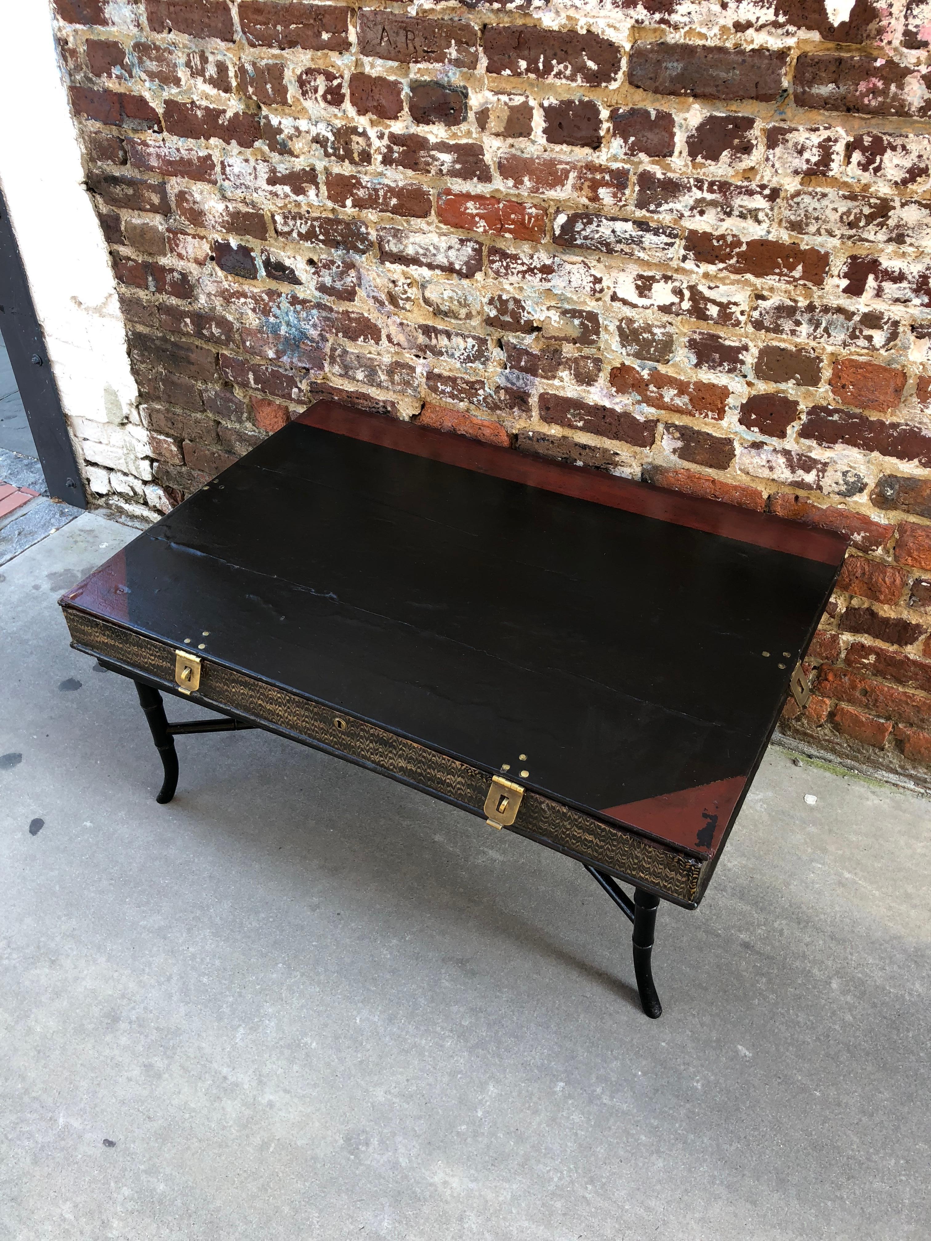 Cocktail Table on Stand in Form of a Large Book In Good Condition For Sale In Charleston, SC