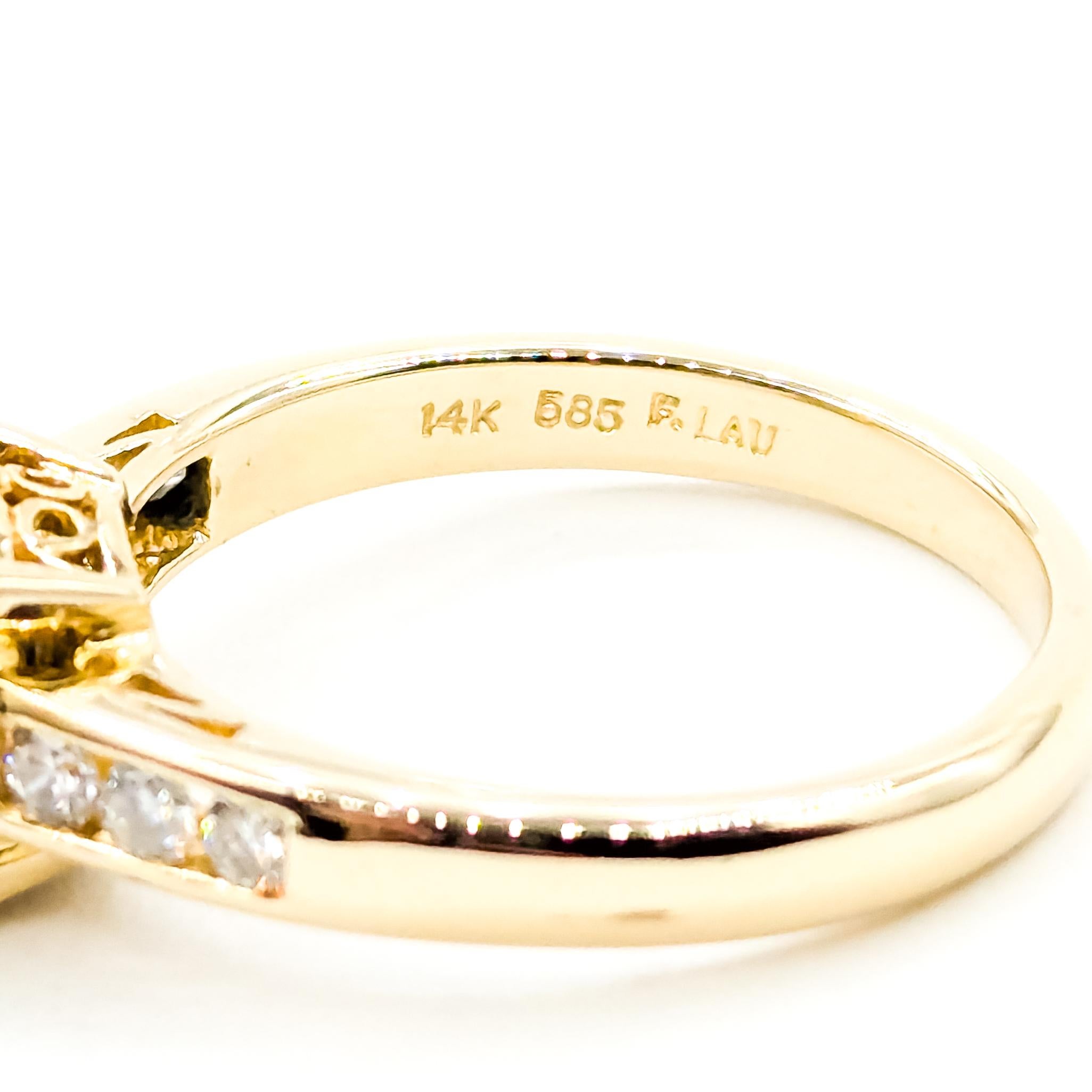 Cocktail Tahitian Pearl & Diamond Ring in 14k im Angebot 4