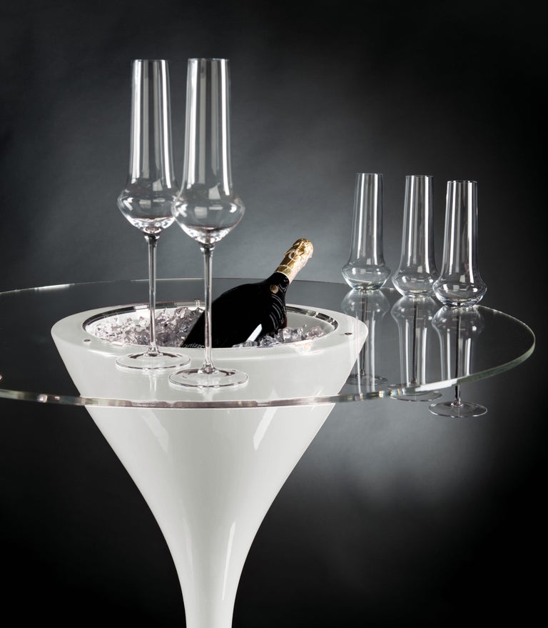 Cocktail Time Table Small with Glass Holder, LDPE, Indoor Use, Italy For Sale at 1stDibs