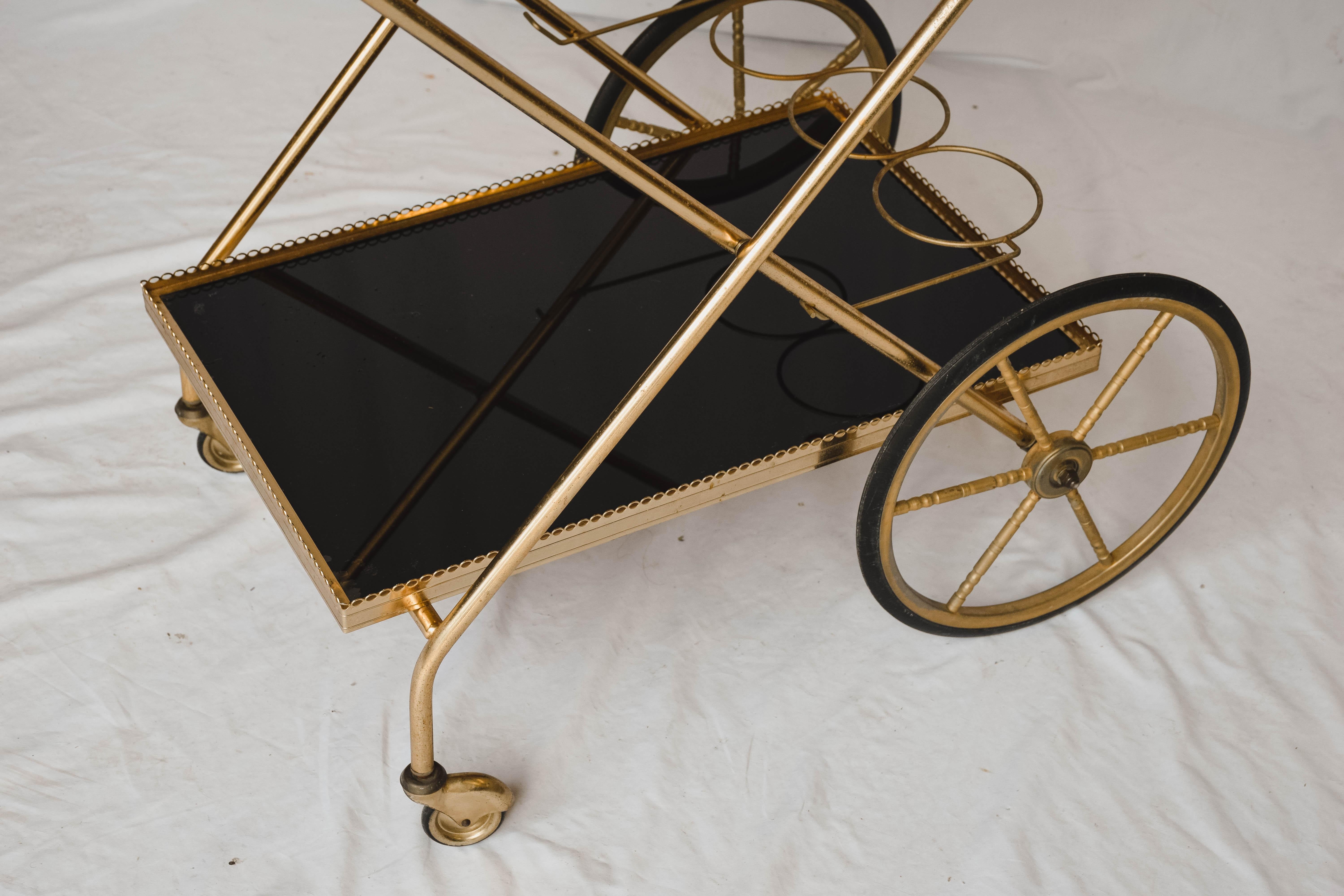 Brass Cocktail Trolly