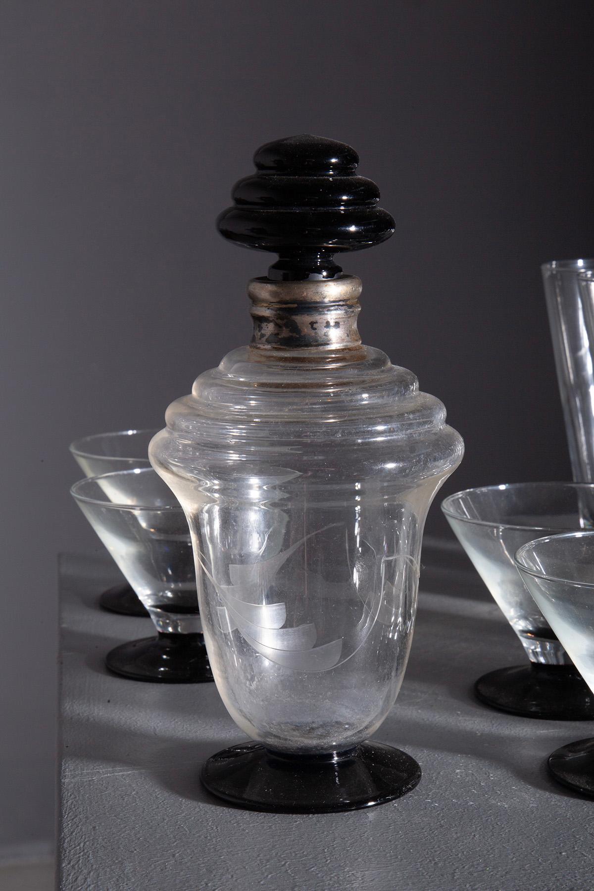 Late 20th Century French cocktail set 'Kyoto' series from Luminarc For Sale