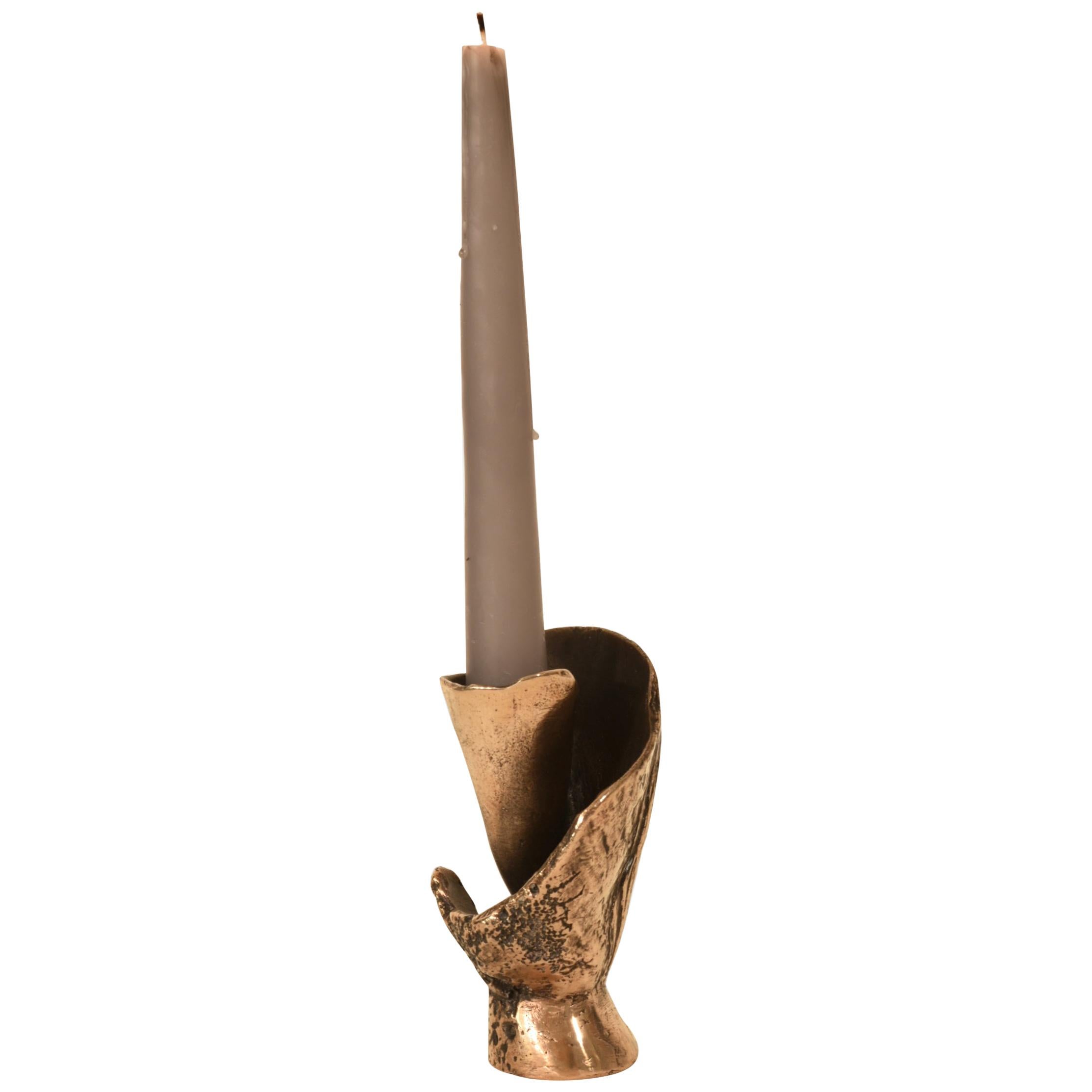 Coco, 21st Century, Modern, European, Candleholder, Bronze For Sale