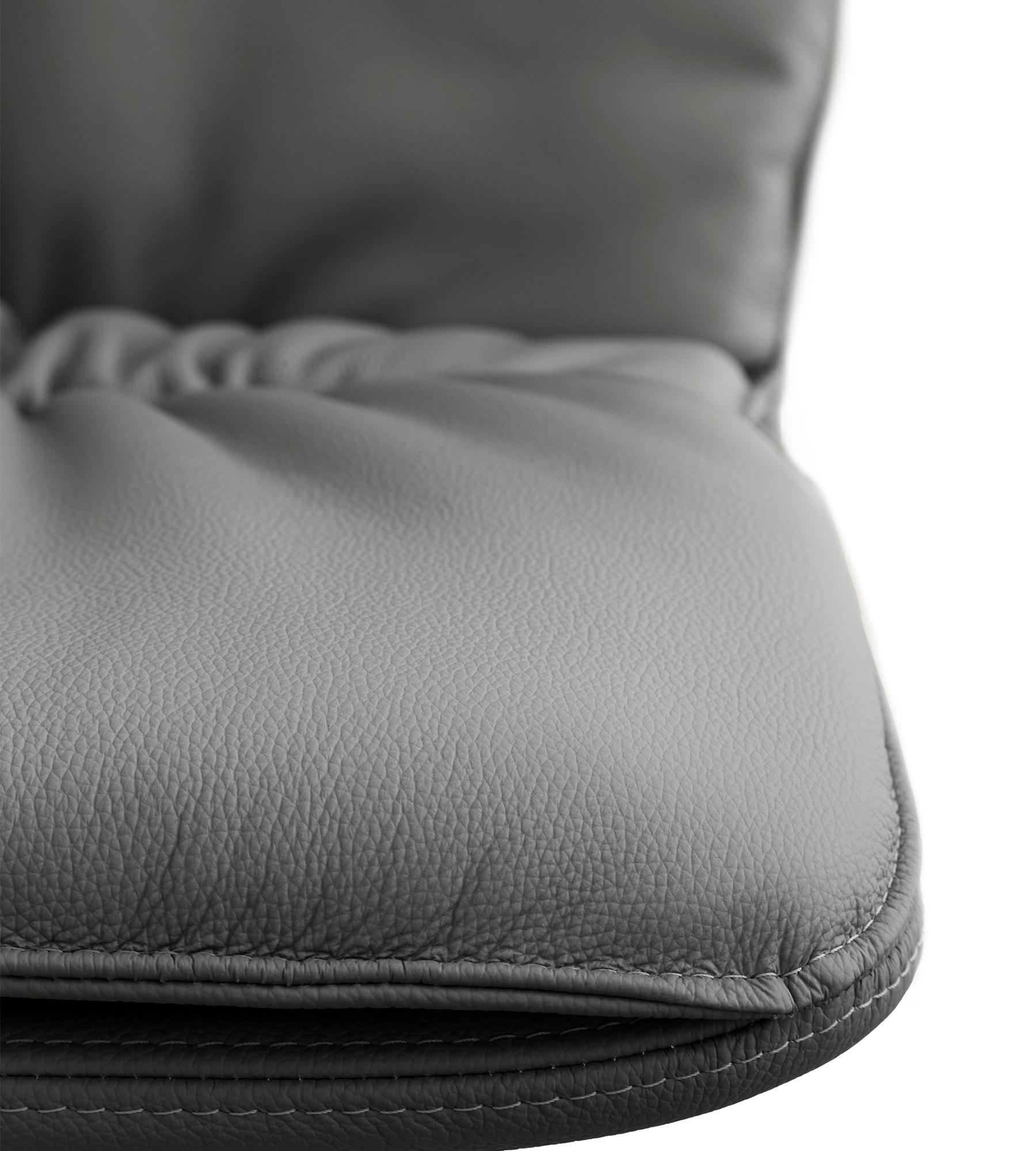 Coco Anthrazit leder und eiche dunkel stuhl von Morica Design (Italienisch) im Angebot