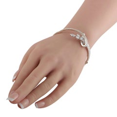 Coco Avant Chanel 18K White Gold 6.04ct Diamond Zina Bracelet CC25-061926