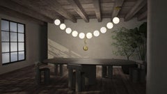 Coco Chandelier, Configuration 03 in Aged Brass by Larose Guyon