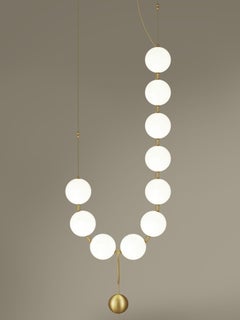 Coco Chandelier, Configuration 04 in Aged Brass by Larose Guyon