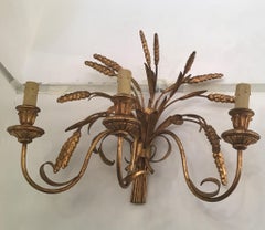 Coco Chanel "Fasce Di Grano" N 1 Aplique Hierro Natural Dorado