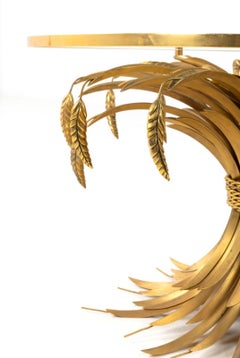 Coco Chanel gold französisch coffe Tisch von Robert Goossens Ca. 1970