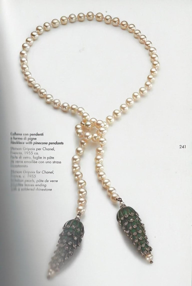 Coco Chanel Maison Gripoix Sautoir Necklace, Rare Book Piece For