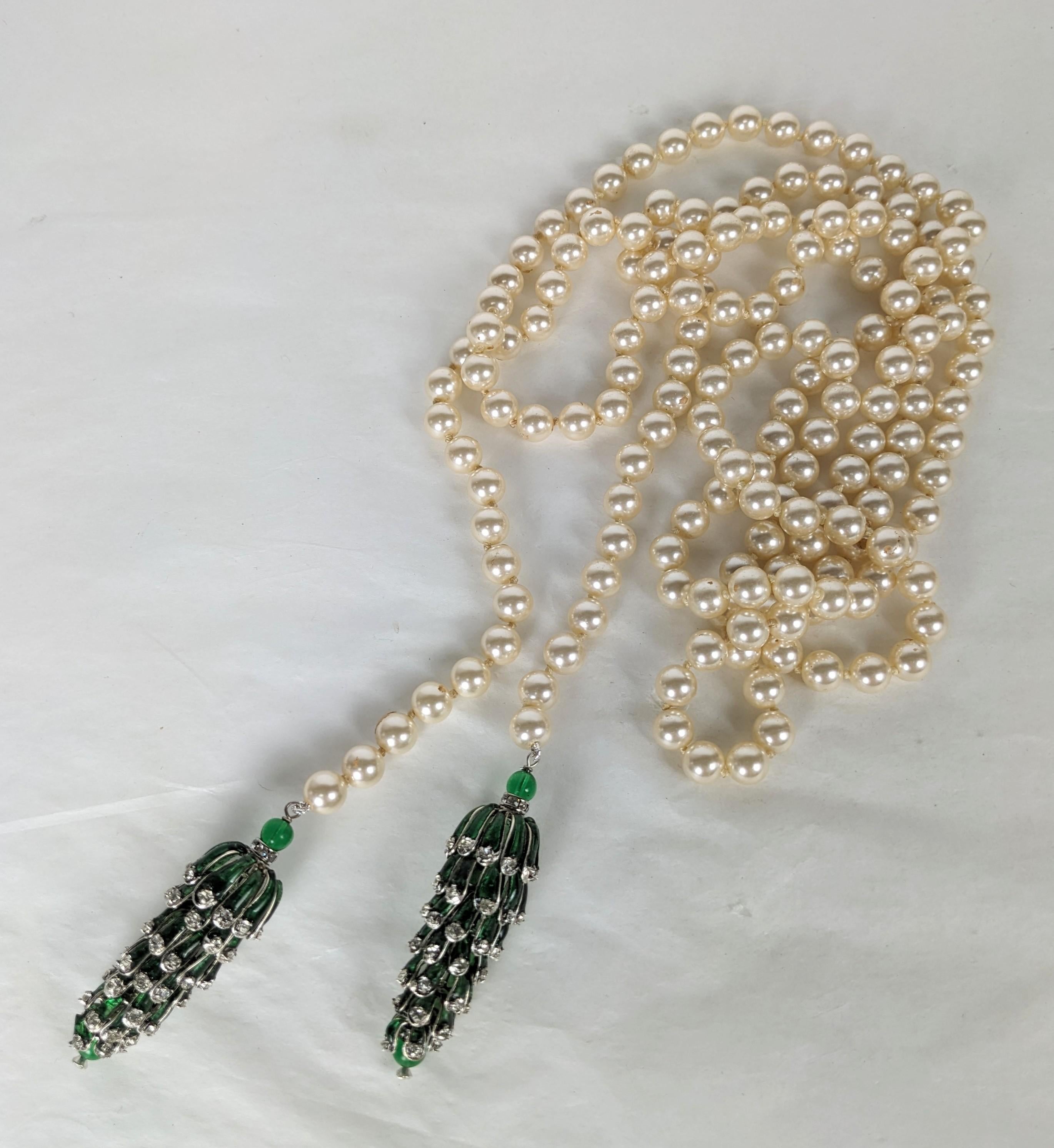 Coco Chanel Maison Gripoix Sautoir Necklace, Rare Book Piece In Excellent Condition For Sale In New York, NY