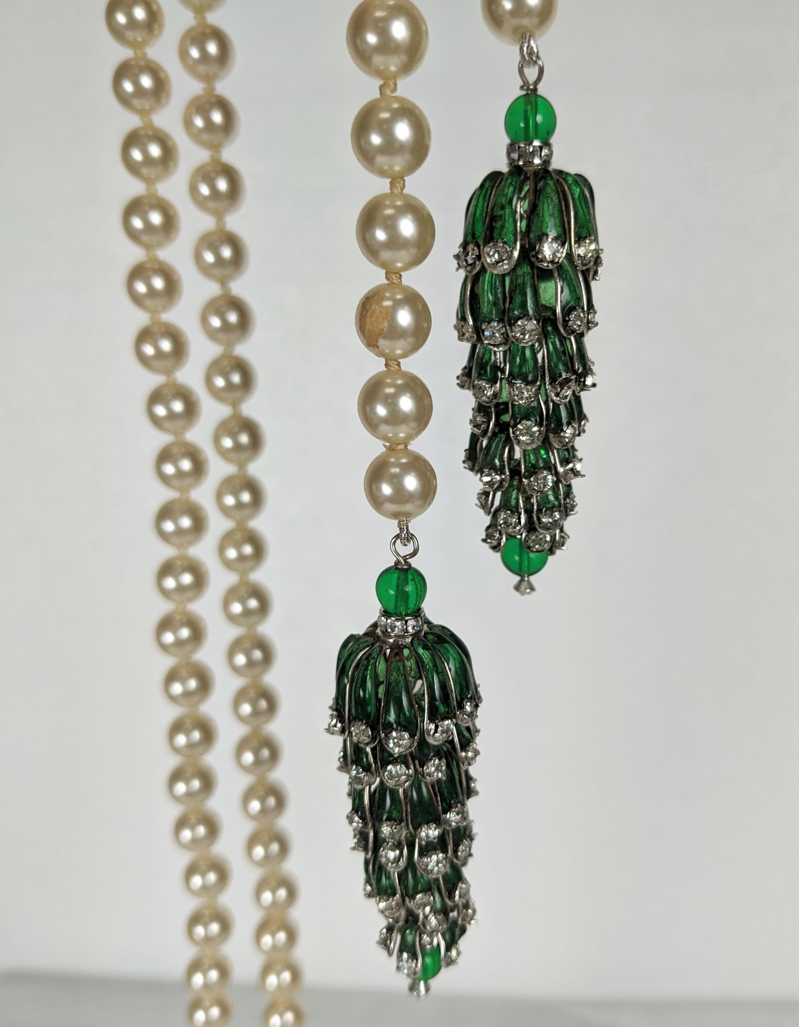 Coco Chanel Maison Gripoix Sautoir Necklace, Rare Book Piece For Sale 1