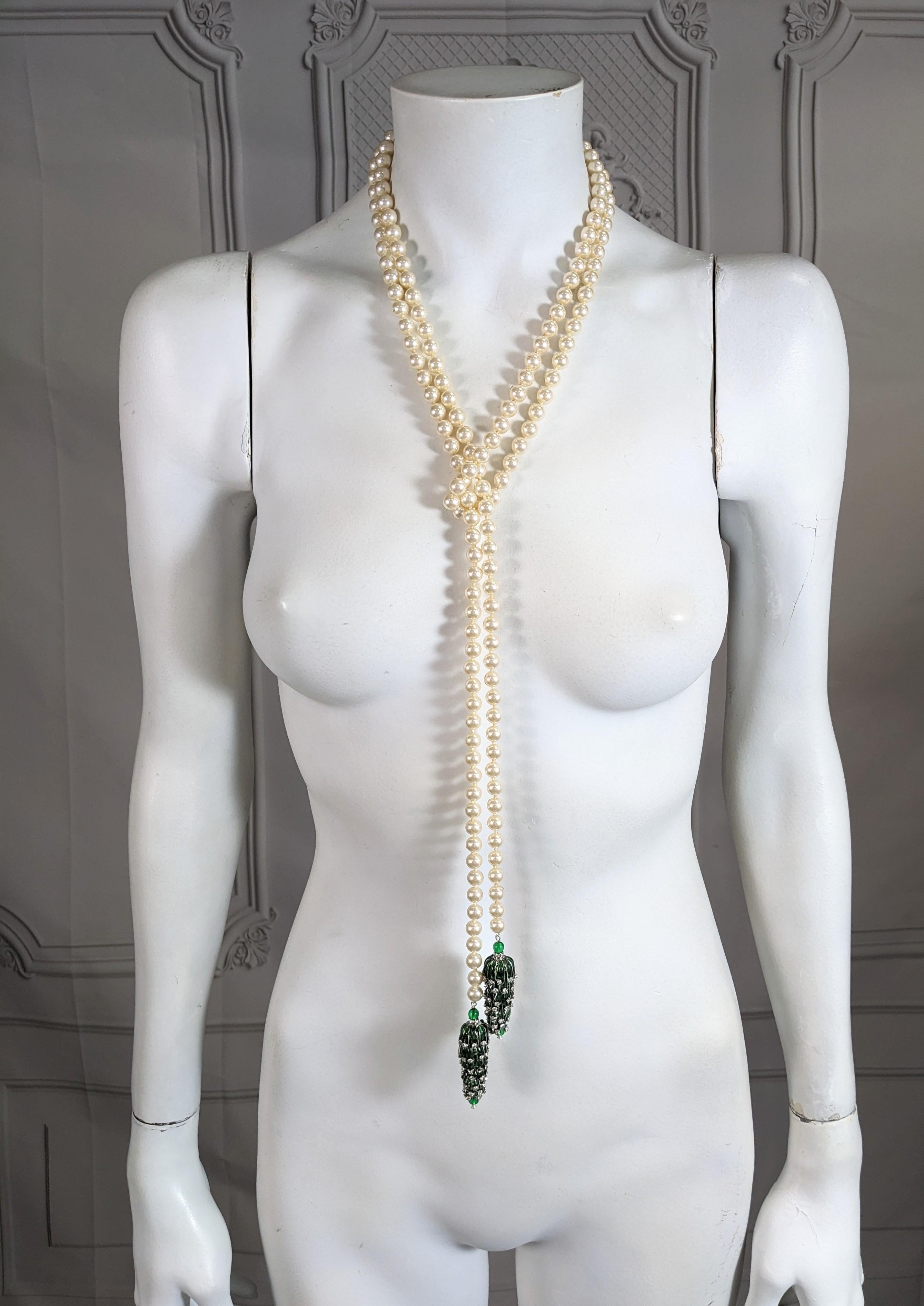 Coco Chanel Maison Gripoix Sautoir Necklace, Rare Book Piece For Sale 2