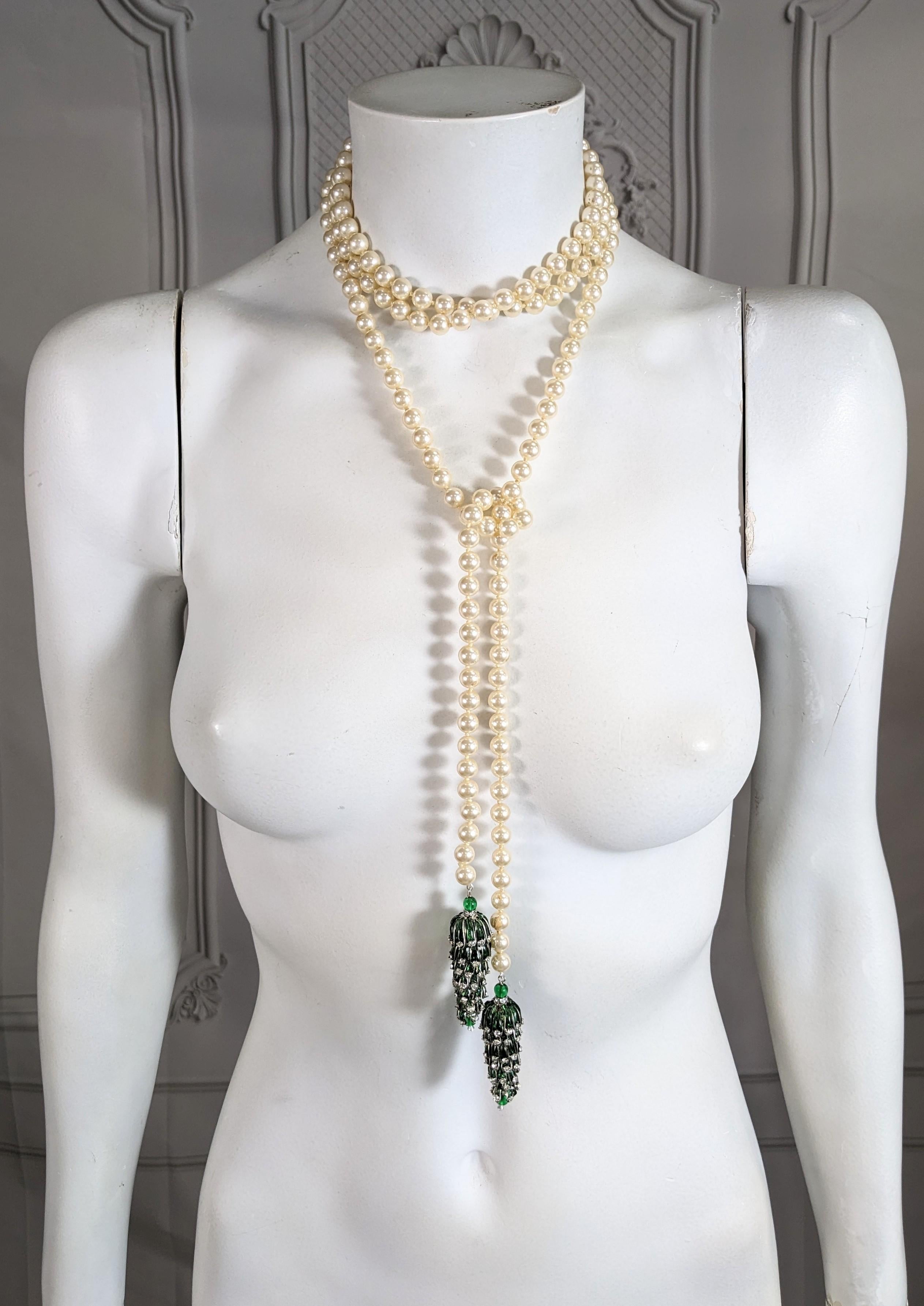 Coco Chanel Maison Gripoix Sautoir Necklace, Rare Book Piece For Sale 3