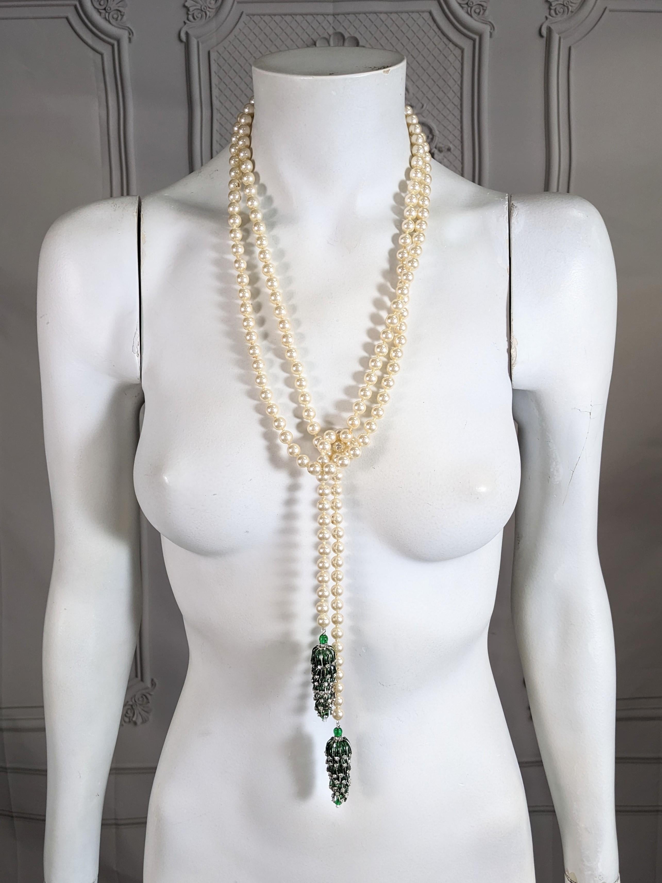Coco Chanel Maison Gripoix Sautoir Necklace, Rare Book Piece For Sale 4