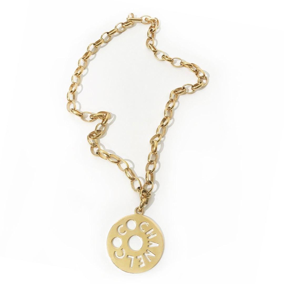 COCO Chanel Medallion Necklace In Good Condition In Los Angeles, CA