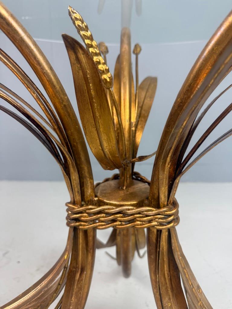 Coco Chanel sheaf of wheat side table- Hollywood Regency Style For Sale 6