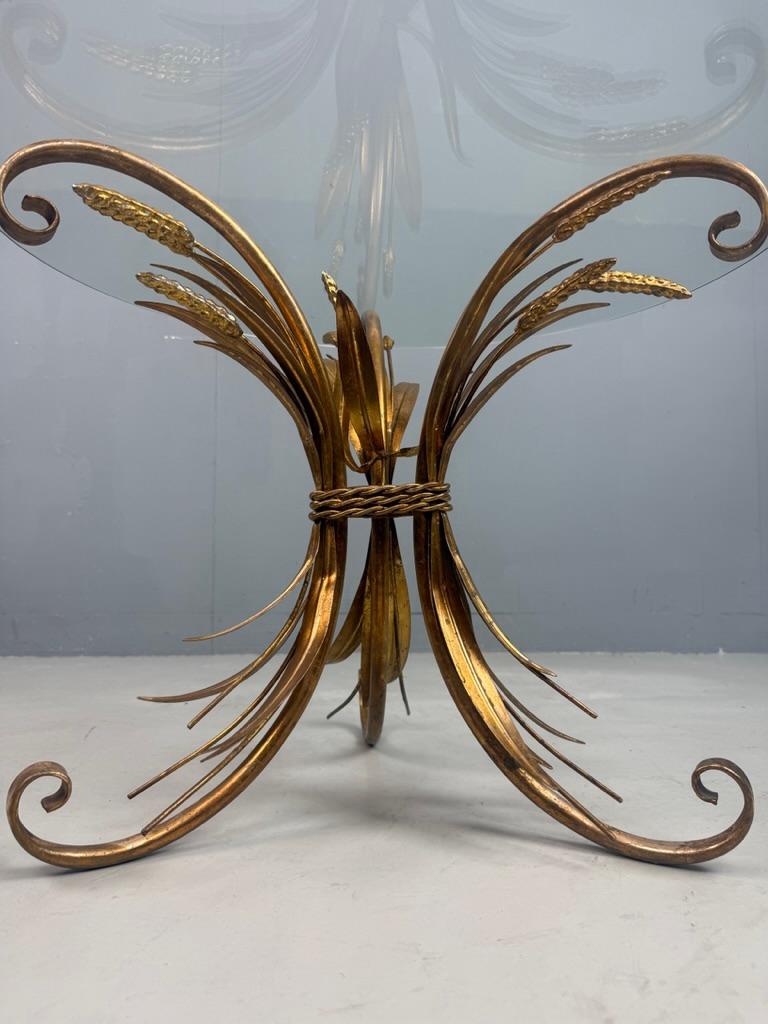 Coco Chanel sheaf of wheat side table- Hollywood Regency Style For Sale 8