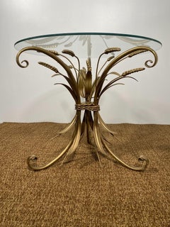 Coco Chanel sheaf of wheat side table- Hollywood Regency Style