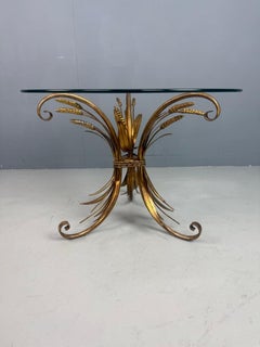 Coco Chanel sheaf of wheat side table- Hollywood Regency Style