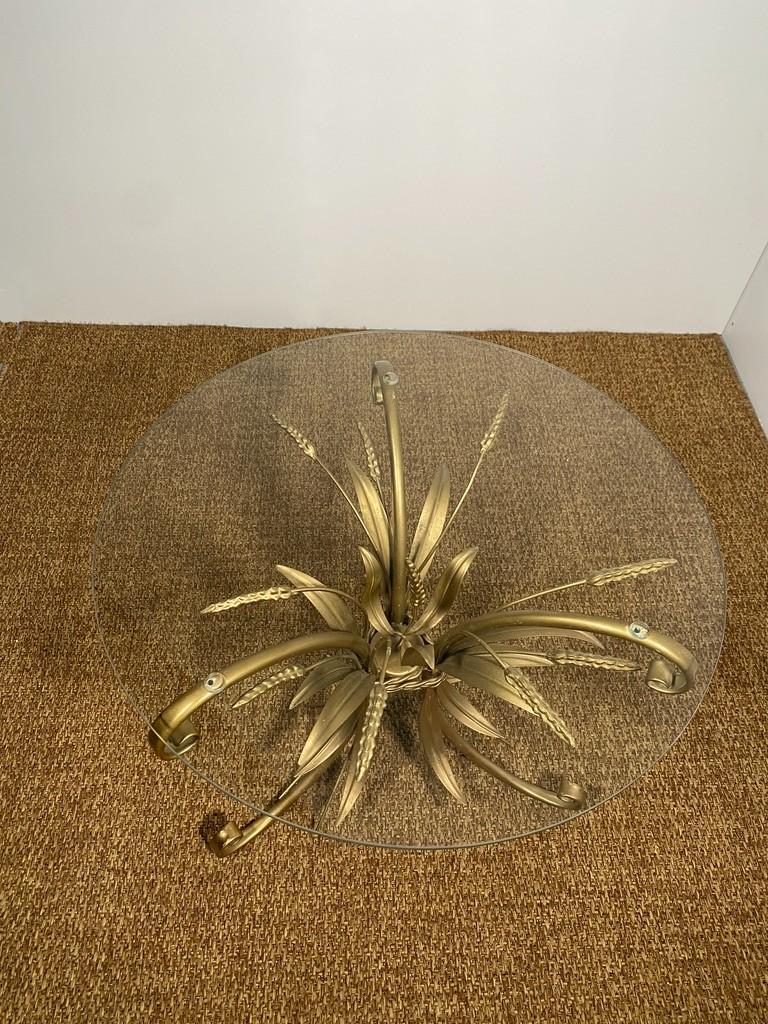 Coco Chanel sheaf of wheat side table- Hollywood Regency Style For Sale 1