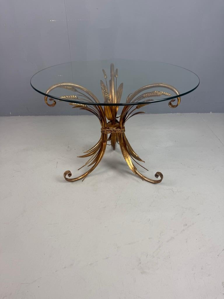 Coco Chanel sheaf of wheat side table- Hollywood Regency Style For Sale 2