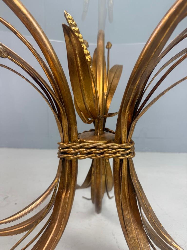 Coco Chanel sheaf of wheat side table- Hollywood Regency Style For Sale 3