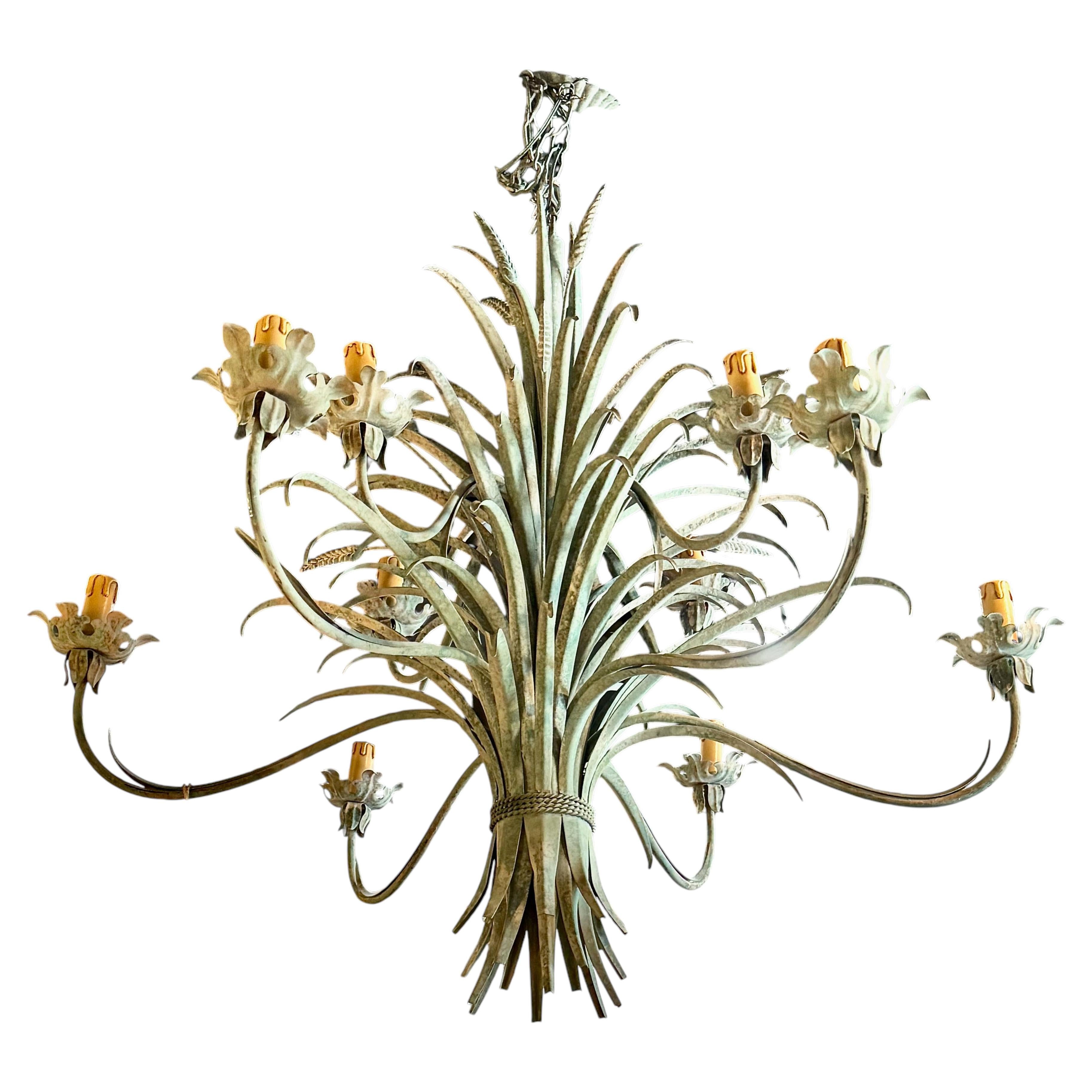 Coco Chanel Style Sheaf of Wheat Chandelier